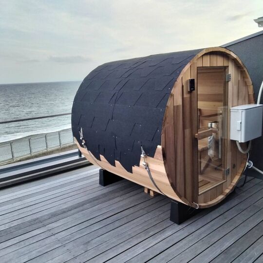 画像1767：一般家庭用サウナバレル組み立て+電気工事